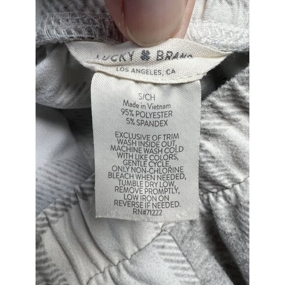 Lucky Brand Comfort Fit Lounge Pants Plaid Hacci Knit Small - Picture 4 of 10